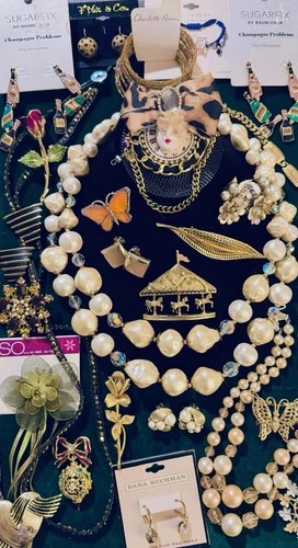 Vintage High End Costume Jewelry Charel Corocraft Victoria Emerson Japan Avante