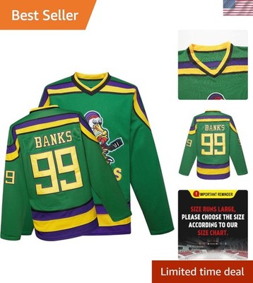 Durable Mighty Ducks Jersey for Men & Kids - Enjoy the 90s Vibe Anytime