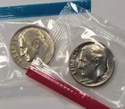 1976 P&D  Roosevelt Dimes Unc Mint Cello - FREE SHIP