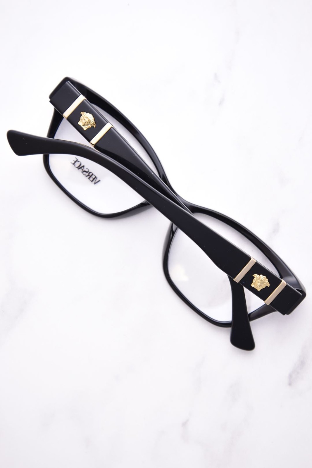 Versace VE3344 GB1 Eyeglasses Frame Women's Black Full Rim Cat Eye 52mm thumbnail 6