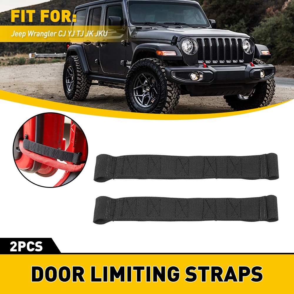 Door Limiting Check Strap Firm Sturdy Protect For Jeep Wrangler CJ YJ TJ JK JKU