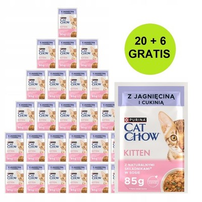 8445291755161 PURINA Cat Chow Kitten with lamb and zucchini in sauce - nassfutte