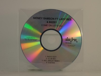 SIDNEY SAMSON FT LADY BEE AND BIZZEY COME ON LET'S GO (H1) 4 Track Promo CD Sing