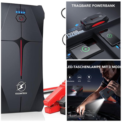 Auto Starthilfe Powerbank 5000A 13200mAh