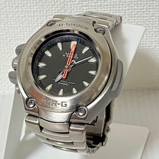 Casio G-Shock MR-G MRG-121T Titanium Band Used Blue Light