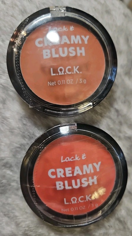2 Pieces Of L.O.C.K. Creamy Blush, 02 Coral Pink&04 Nudy Gold New