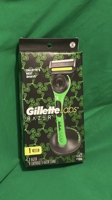 Gillette Labs x Razer Men Limited Edition Collab 1 Razor 1 Cartridge 1 Stand New
