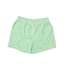 Polo Ralph Lauren Men's Green Stripe Swim Trunks Size XL Pony Cotton Blend