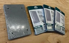 Lot of 4 - Hubbell Bell Outdoor PBC100GY Gray Wet Location Plastic Blank Cover