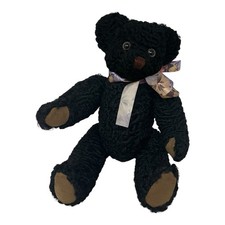 Large Hand Made Jointed Black Teddy Bear Designer Diane Byrne Bears