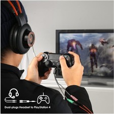 Headphone Mic Splitter 2 Pack 3.5mm Headset Adap