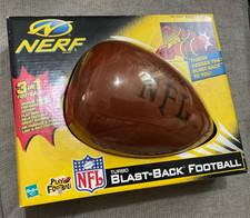 NERF Blast-Back NFL Football New Open Box See Pics 3 in 1 Vtg 1998