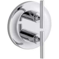 Kohler K-T14489-4-CP Purist Double Metal Lever Handle Thermostatic Valve Trim