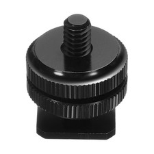 1 Pcs Hot Shoe Adapter 1/4" Male Thread Nut 1.06x0.91x0.91 Inch