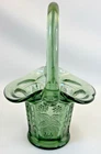 Fenton Art Glass Heritage Green "Butterfly and Berry" Basket