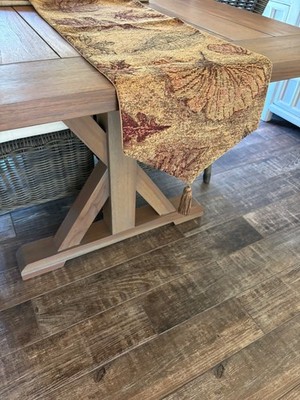 Perfect Condition Reversible Table Runner Autumn Fall Leaves 12 x 88 inches