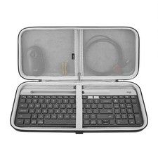 Keyboard Carrying Case, Hard Shell Protective Travel Bag, Compatible with Log...