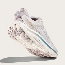 HOKA Kawana Women's White Light Gray Mesh Running Shoes Breathable Lightweight