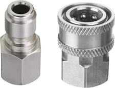 3/8 Inch Stainless Steel Quick Connect Set with 5000 PSI Efficiency