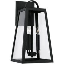 Capital Lighting Fixtures 943732BK OPEN BOX Leighton Outdoor Wall Light Black
