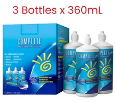 Complete MULTI-PURPOSE SOLUTION Easy Rub Formula 12 fl oz (360ml) Set of 3 + DHL