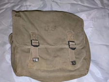 WWII US Army Field Musette Bag Canvas 1942 The Langdon Tent & Awning Co.