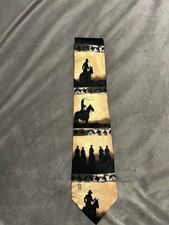 Rockmount Ranch Wear "Sunset Riders" Cowboy Neck Tie Tru-West Silk Made In USA