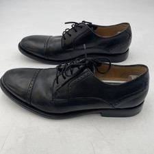 Chaps BELMONT Dress Shoes Mens Size 13M Black Leather Lace-Up Cap-Toe Oxfords