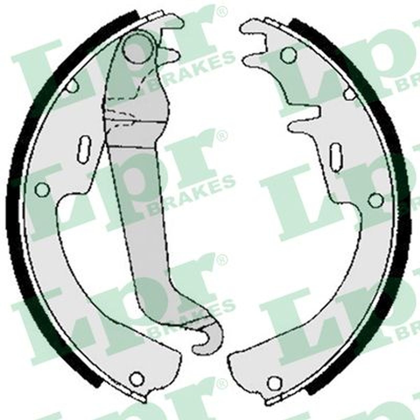 ORIGINAL® Lpr Bremsbackensatz Hinten für Opel GT MANTA B KADETT D REKORD E
