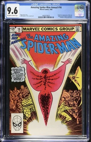 Amazing Spider-Man Annual #16 - CGC 9.6 - Key Issue 1st CAPTAIN MARVEL