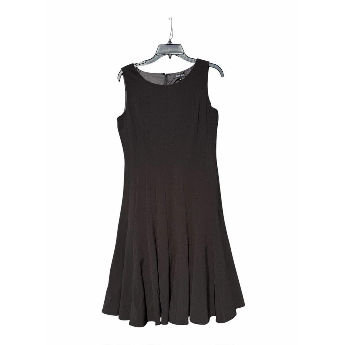 ellen tracy black dress SLEEVELESS DRESS WITH TIERED SKIRT Black / S main image 1
