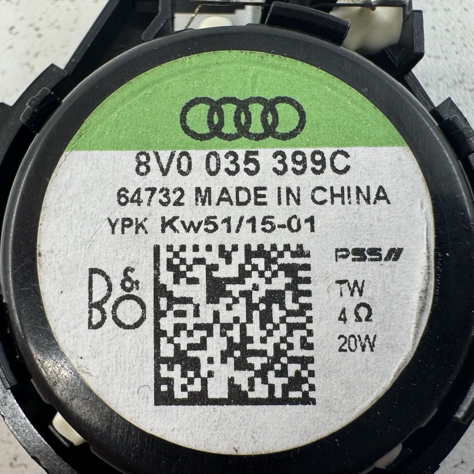 17-23 Audi R8 Bang & Olufsen Sound System Speaker Tweeter Subwoofer Set OEM