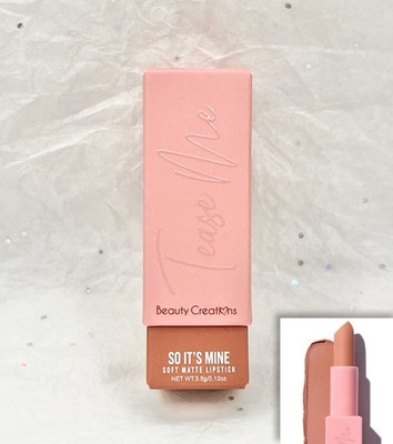 Beauty Creations Soft Matte Lipstick SO IT S MINE 3.5g/.12oz Full Size NWB