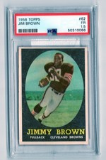 1958 Topps JIM BROWN RC PSA 1.5