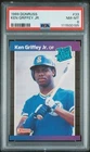 1989 DONRUSS #33 KEN GRIFFEY JR. Rookie Card RC Nmint Mint  PSA 8 Good Centering