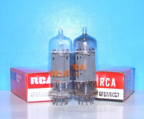 6FQ7 6CG7 NOS RCA radio audio vintage amplifier vacuum tubes 2 valve tested 6FQ7