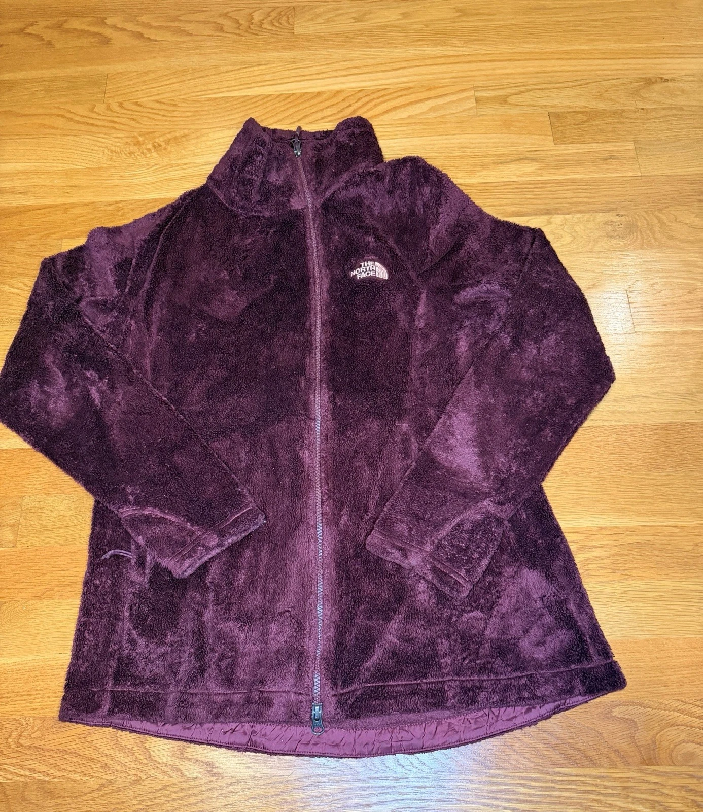 The North Face Women’s Medium Purple Plush Fleece Full Zip Jacket Cozy