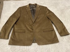 Chaps Men s 50R Brown Corduroy Sport Coat Blazer Jacket With Elbow Patches