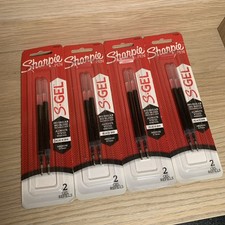 Sharpie S-Gel Refills, Black Ink Gel Pen Refills, Medium Point 0.7mm , 4 Packs