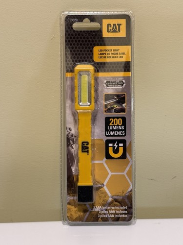 CT3620 CAT 200 Lumen Stick Light-Pocket Clip-Magnetic Base-CATERPILLAR BRANDED!