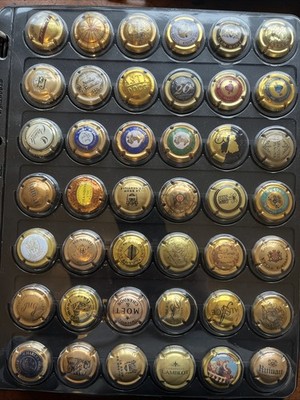 36 Champagner Kapsel Tops Plaques De Muselets Konvolut Restposten Vintage Caps