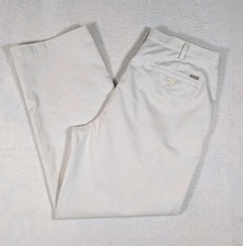 Izod American Chino Pants Size 38x32 Light Khaki Flat Front