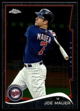 Joe Mauer 2014 Topps Chrome #144 Twins MLB READ FREE SHIPPING AutographDen