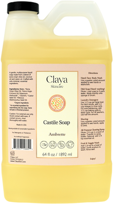 #ad Ambrette Liquid Castile Soap Organic ingredients Gentle for sensitive skin $35.00