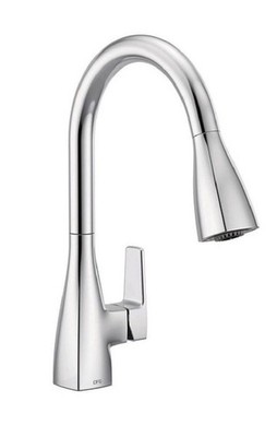 Moen 76162 Slate One Handle High Arc Pulldown Kitchen Faucet Chrome