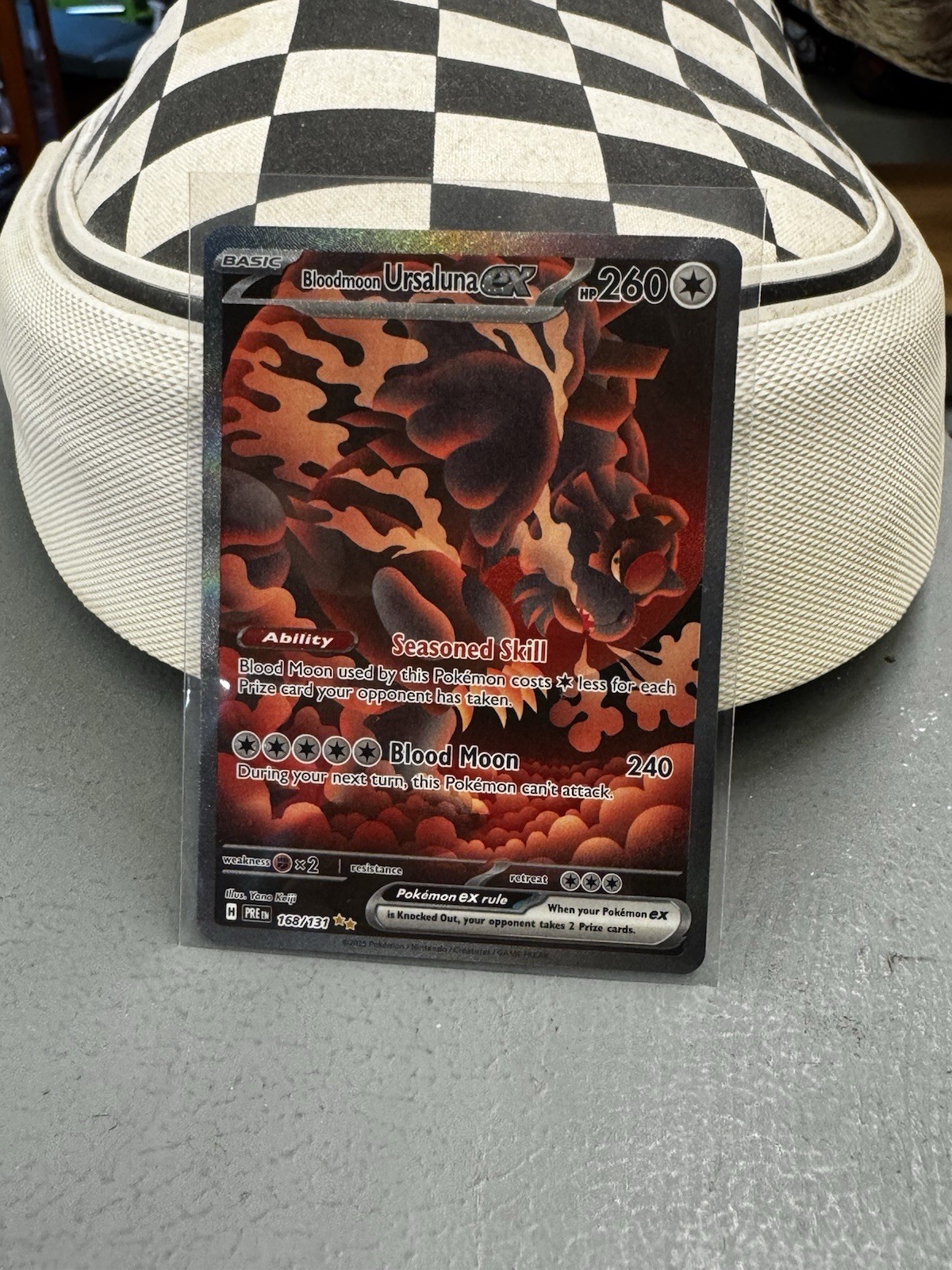 Pokemon TCG Bloodmoon Ursaluna EX #168/131 Prismatic Evolutions