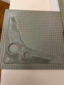 Vintage LEGO Lunar Moon Crater Plates (6) & One (1) Landing Pad