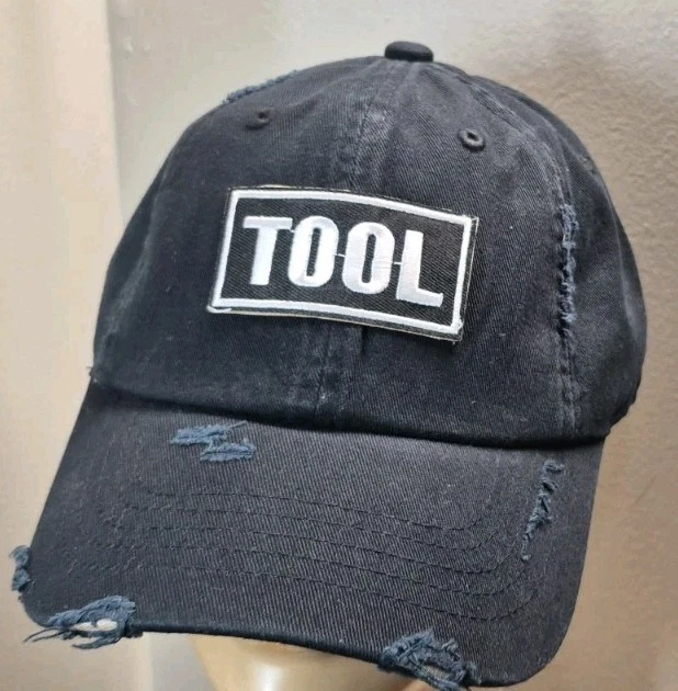 Tool Hat Distressed Premium Black Buckleback Tool Music Band Hat
