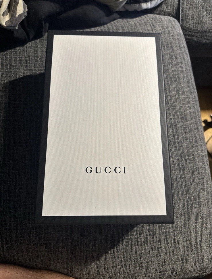 Shoe Boxes Gucci Dust Bag And Box Authentic Gucci Classic Black