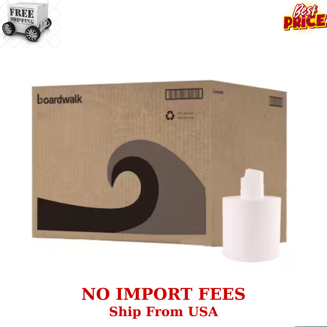S 2-ply, White, 8.9 In. W (600 Sheets Per Roll, 6 Rolls Pe